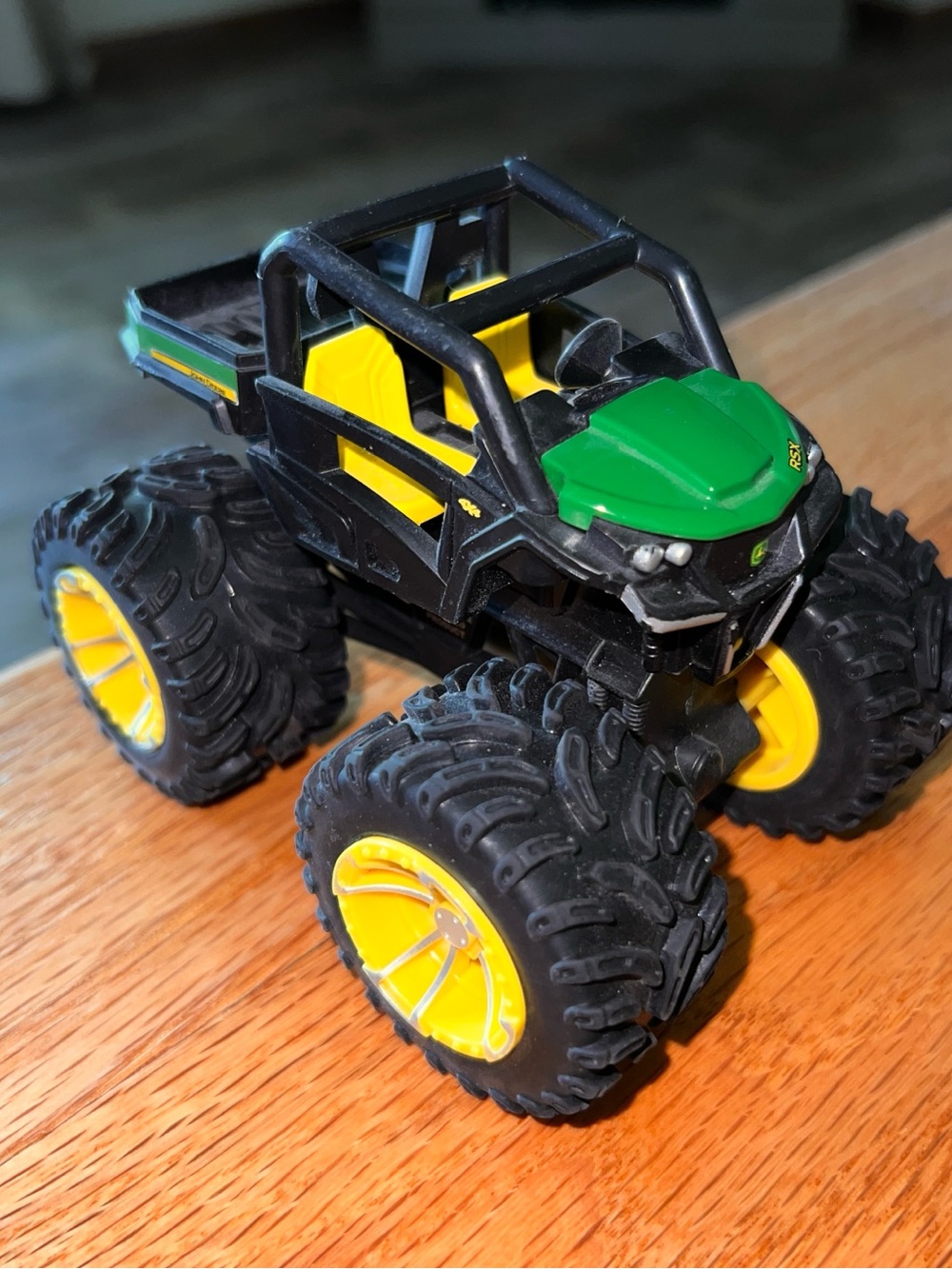 John Deere Monster Treads ATV Gator Toy Truck Yellow Green
